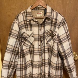 Wrangler Blanket Lined fleece jacket button down